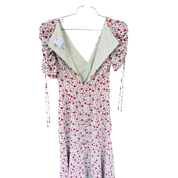 C/MEO Collective Women's Ruched Floral Midi Dress Small US 4 - Picture 11 of 11